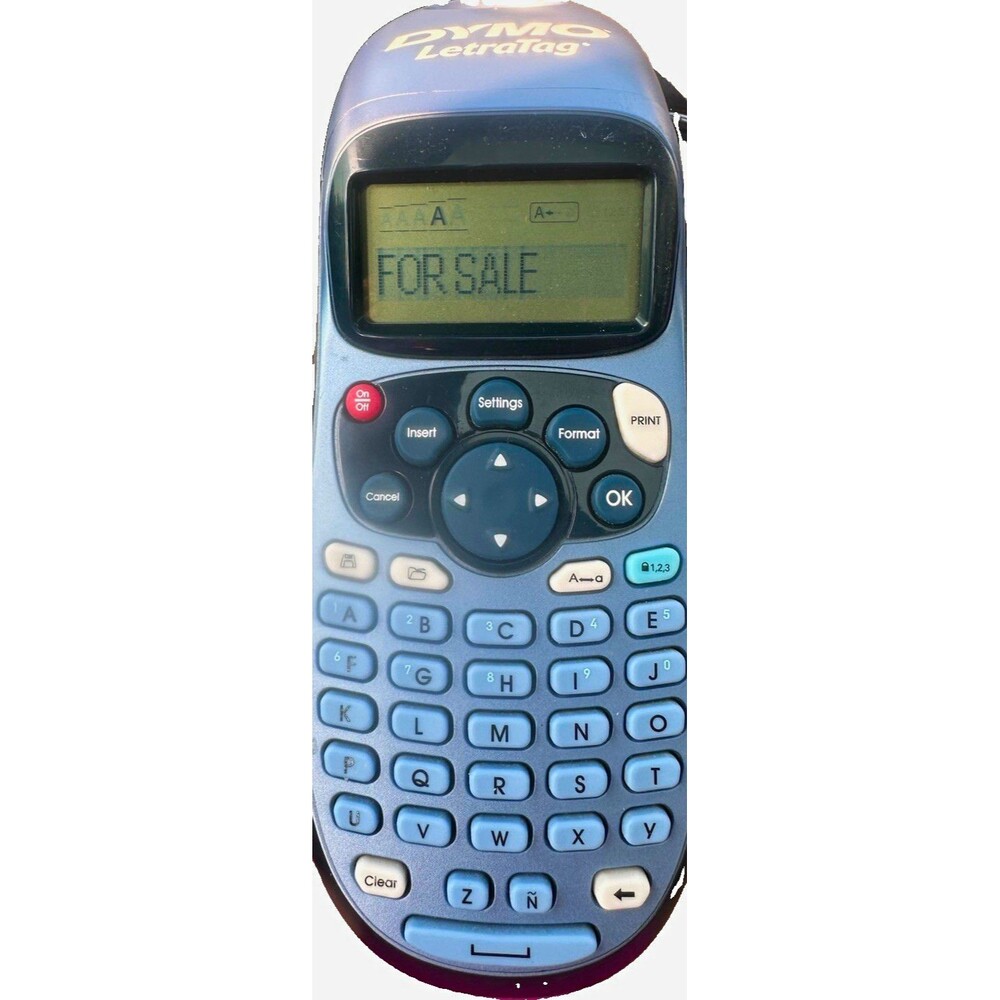 DYMO LetraTag Label Maker Handheld Label Printer Tested Working w/ Tape & Batter